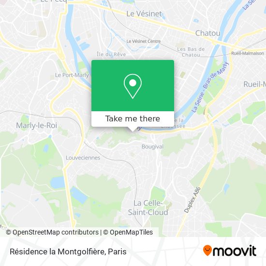Mapa Résidence la Montgolfière