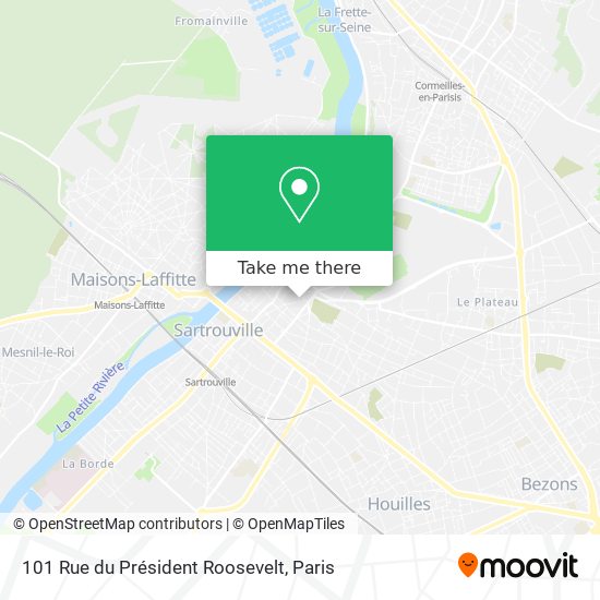 Mapa 101 Rue du Président Roosevelt