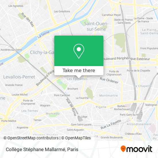 Mapa Collège Stéphane Mallarmé