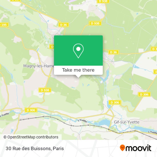 Mapa 30 Rue des Buissons