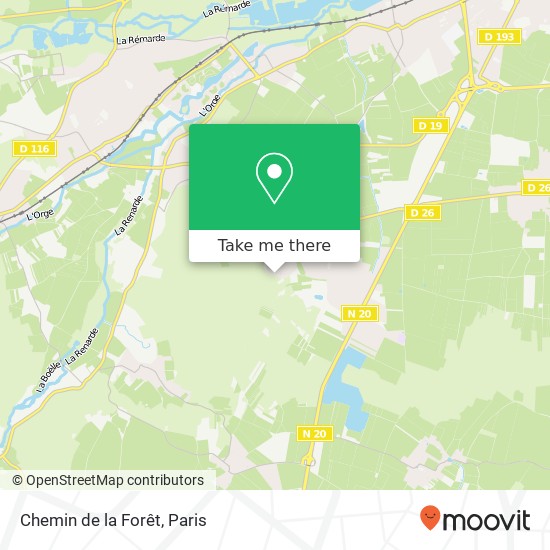 Chemin de la Forêt map