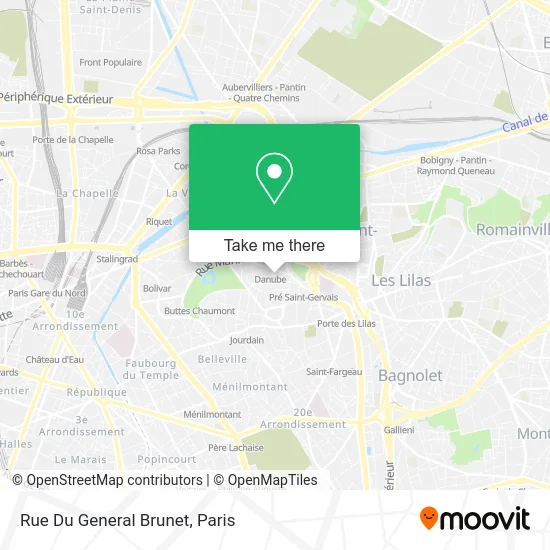 Rue Du General Brunet map
