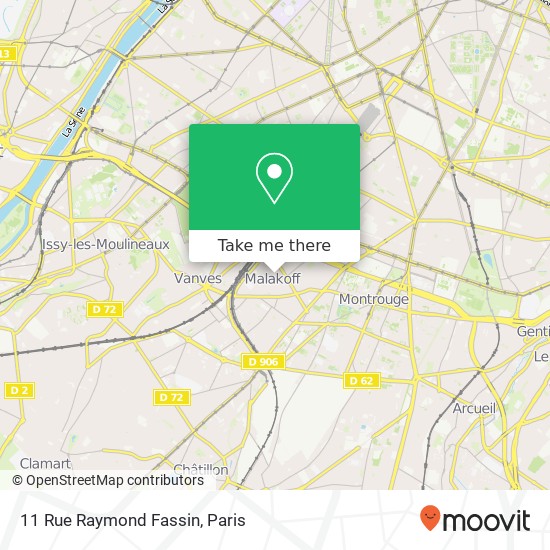 Mapa 11 Rue Raymond Fassin