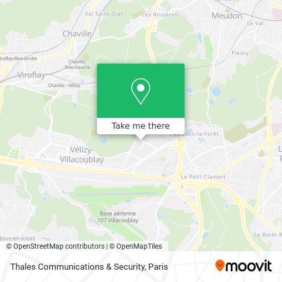 Thales Communications & Security map