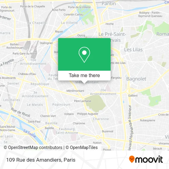 109 Rue des Amandiers map
