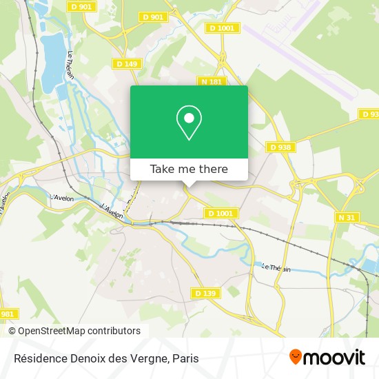 Mapa Résidence Denoix des Vergne