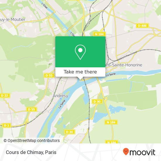 Cours de Chimay map