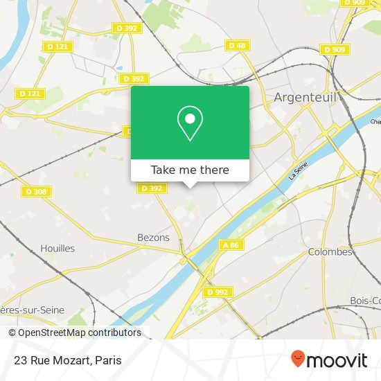 23 Rue Mozart map