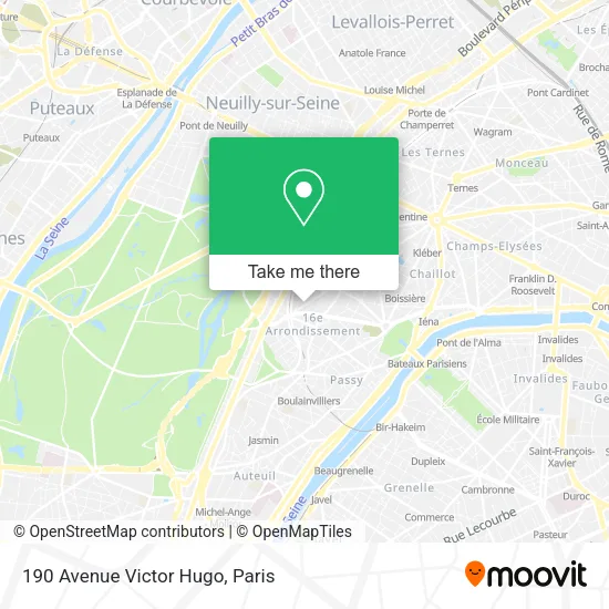 190 Avenue Victor Hugo map