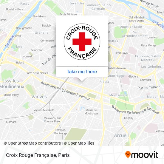 Mapa Croix Rouge Française