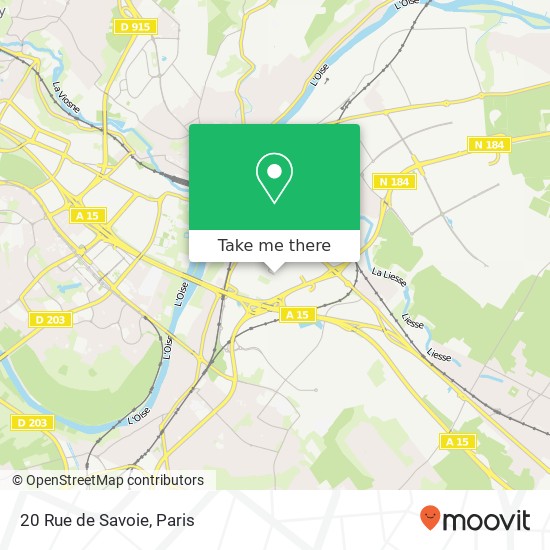 Mapa 20 Rue de Savoie