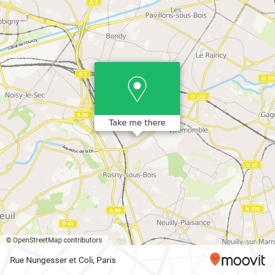 Mapa Rue Nungesser et Coli