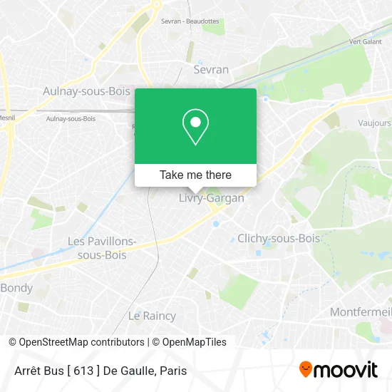 Arrêt Bus [ 613 ] De Gaulle map