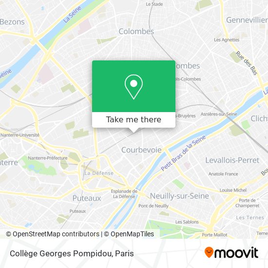 Collège Georges Pompidou map