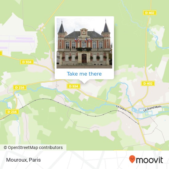 Mapa Mouroux
