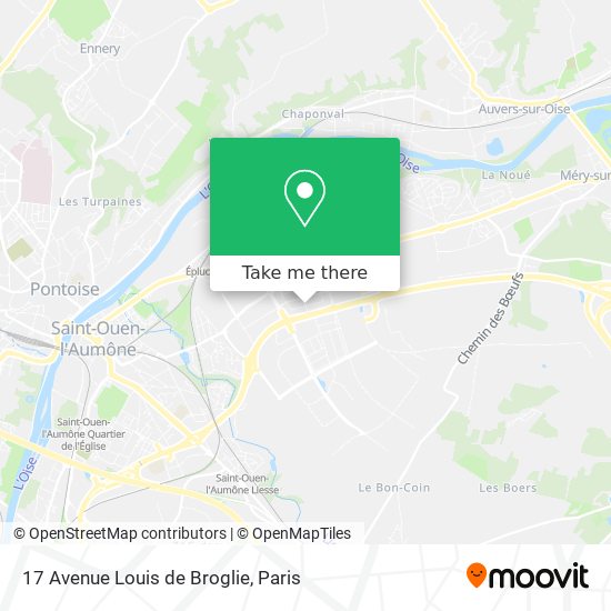 Mapa 17 Avenue Louis de Broglie