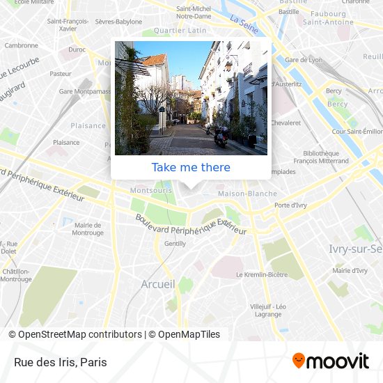 Rue des Iris map