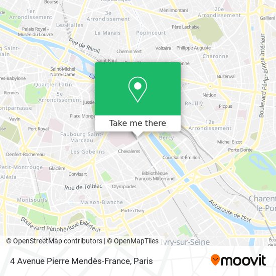 4 Avenue Pierre Mendès-France map