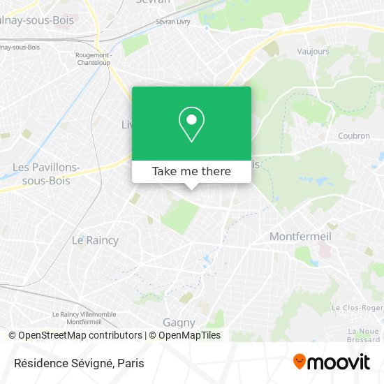 Résidence Sévigné map