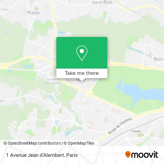 Mapa 1 Avenue Jean d'Alembert