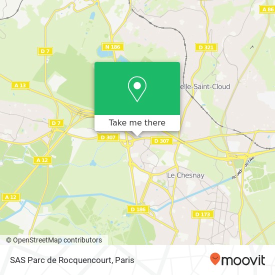 SAS Parc de Rocquencourt map