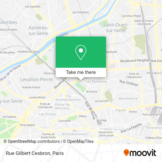 Mapa Rue Gilbert Cesbron
