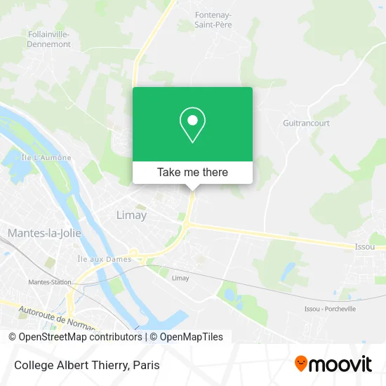 College Albert Thierry map
