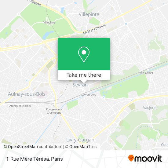 Mapa 1 Rue Mère Térésa
