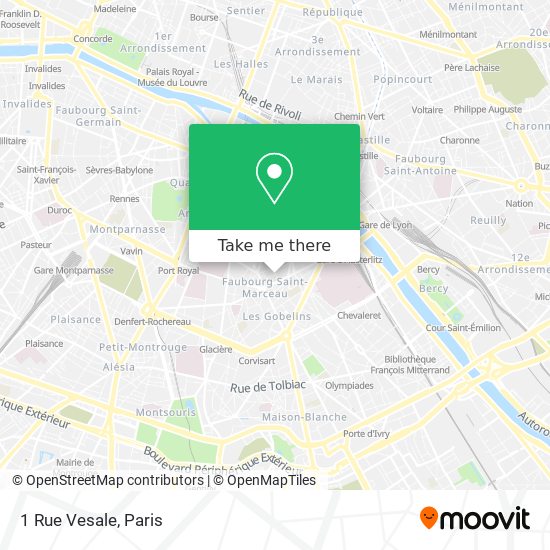 1 Rue Vesale map