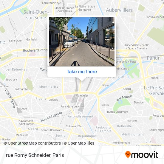 Mapa rue Romy Schneider