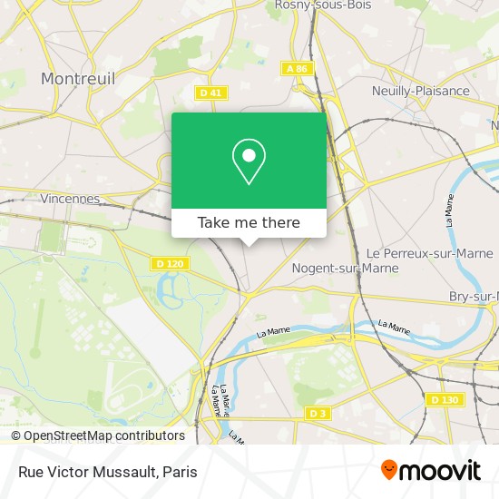 Rue Victor Mussault map