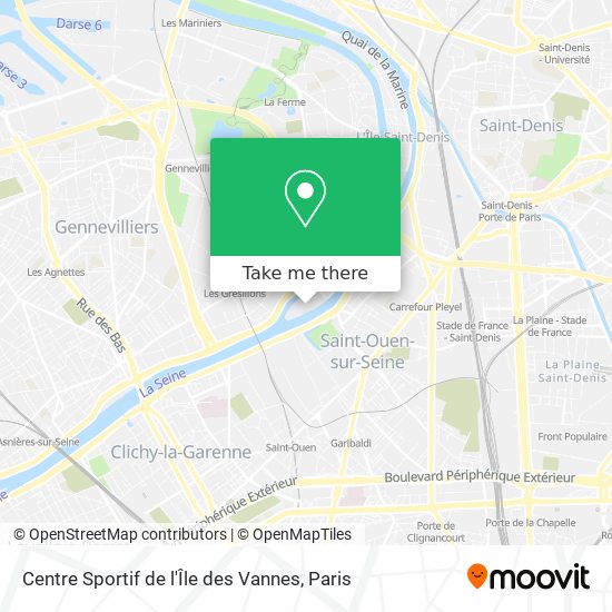 Centre Sportif de l'Île des Vannes map