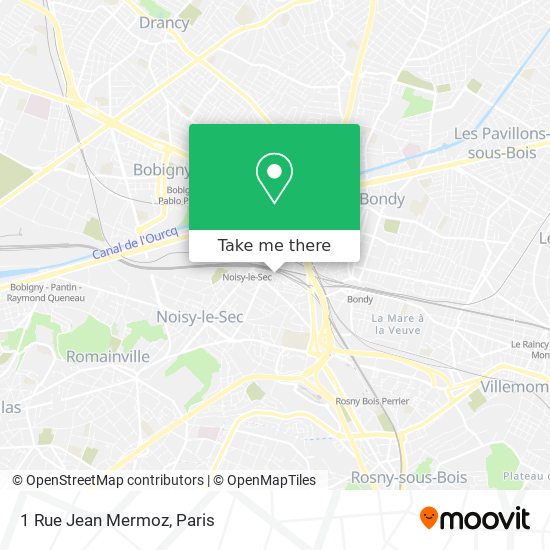 Mapa 1 Rue Jean Mermoz