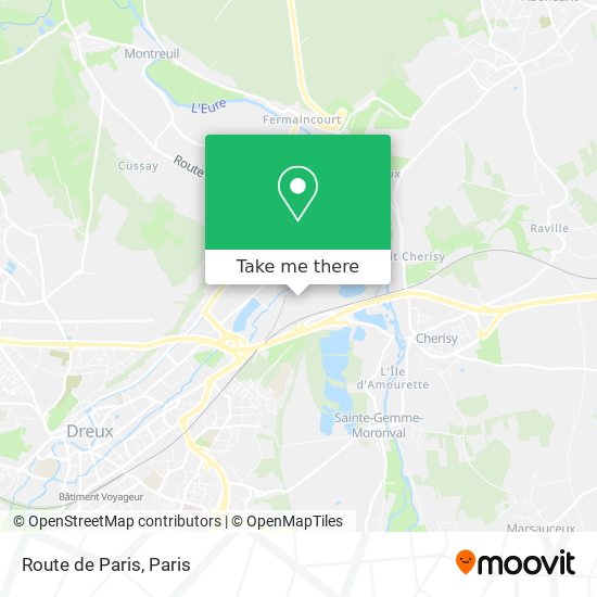 Mapa Route de Paris
