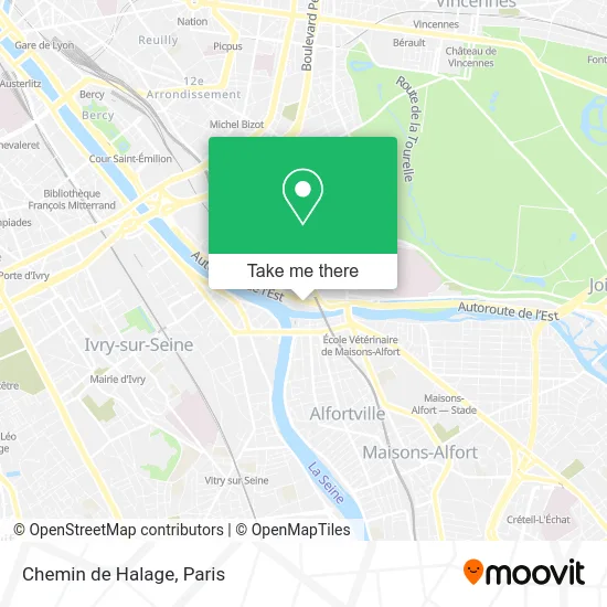 Chemin de Halage map