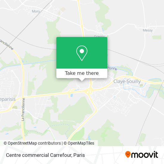 Centre commercial Carrefour map