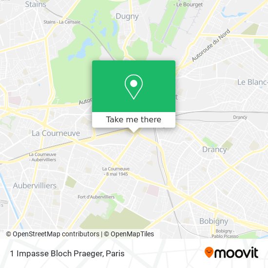 1 Impasse Bloch Praeger map