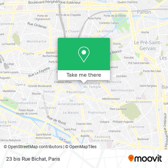 Mapa 23 bis Rue Bichat