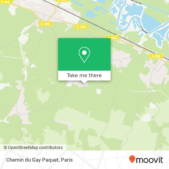 Mapa Chemin du Gay Paquet