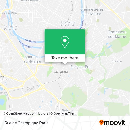 Rue de Champigny map