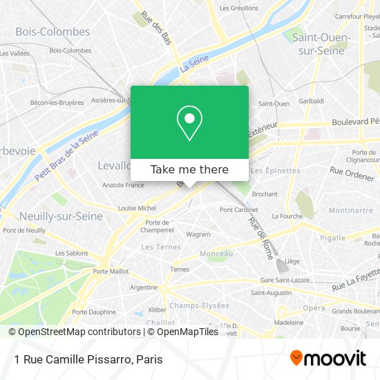 Mapa 1 Rue Camille Pissarro