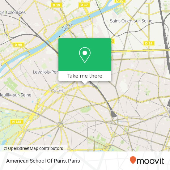 American School Of Paris map