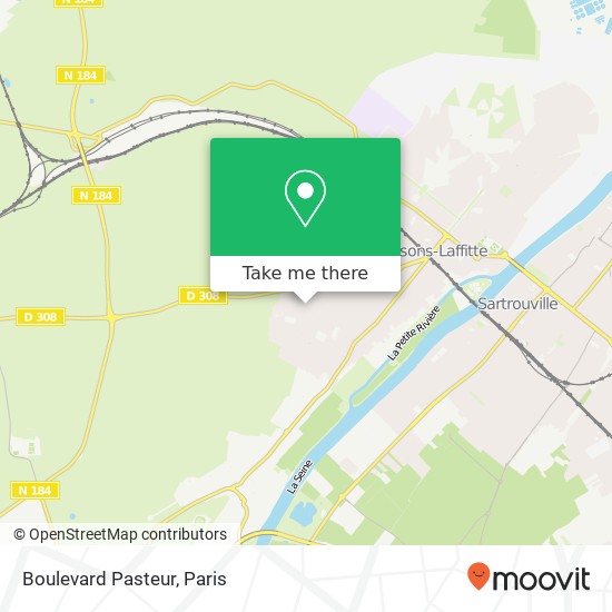 Mapa Boulevard Pasteur