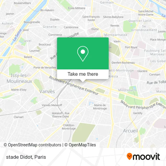 stade Didot map