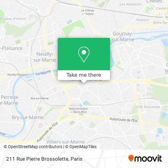 Mapa 211 Rue Pierre Brossolette