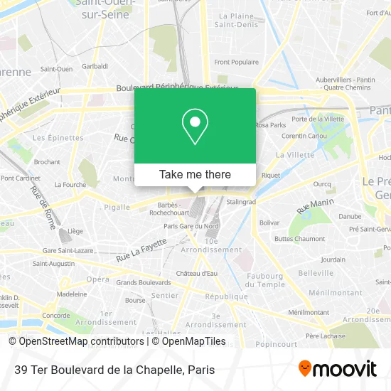 39 Ter Boulevard de la Chapelle map