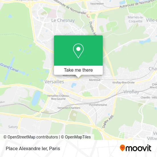 Place Alexandre Ier map