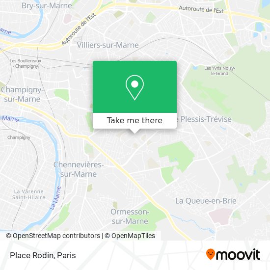 Mapa Place Rodin