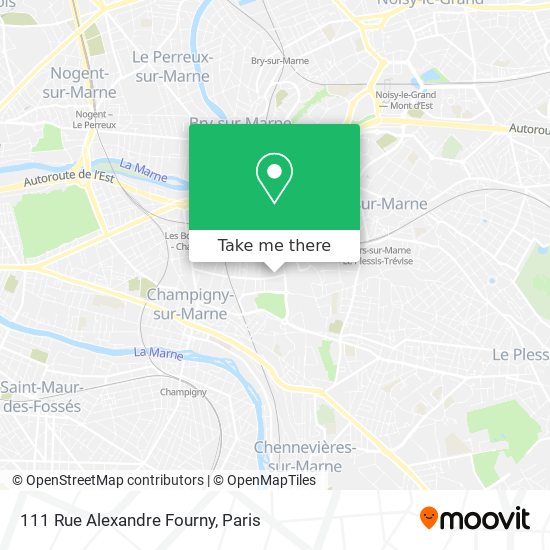 Mapa 111 Rue Alexandre Fourny