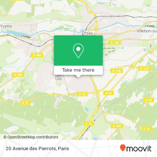 20 Avenue des Pierrots map